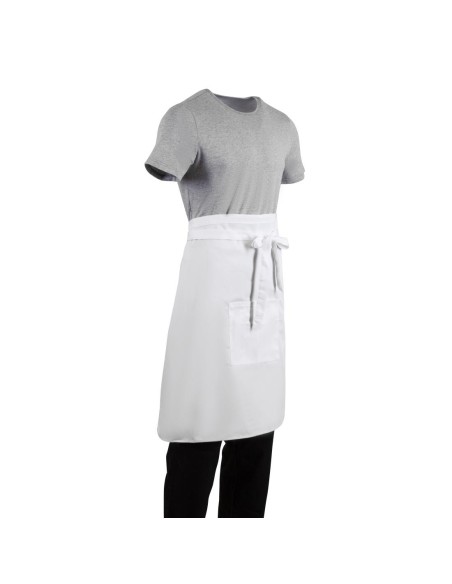 Tablier serveur standard Whites blanc - 1000x700 mm