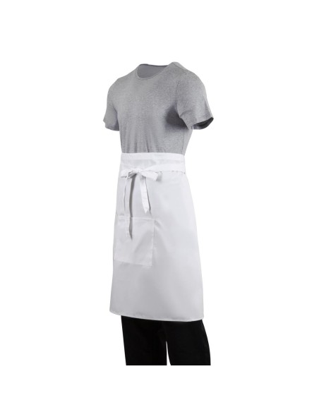 Tablier serveur standard Whites blanc - 1000x700 mm