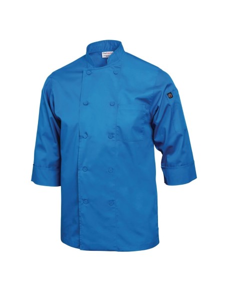 Veste de cuisine Chef Works bleue M - Mixte