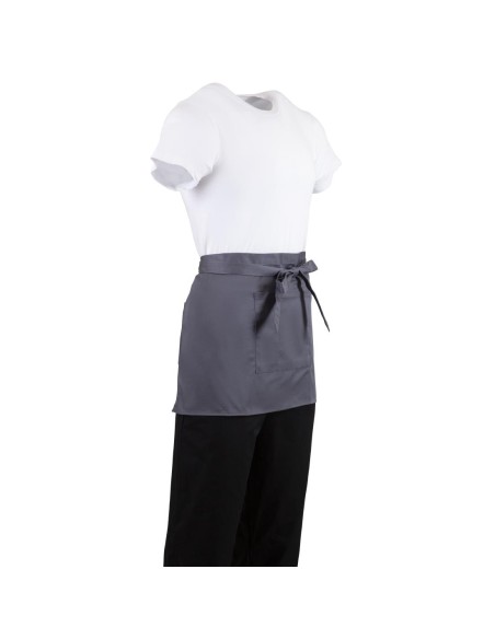 Tablier serveur court Whites gris anthracite - 750x373 mm