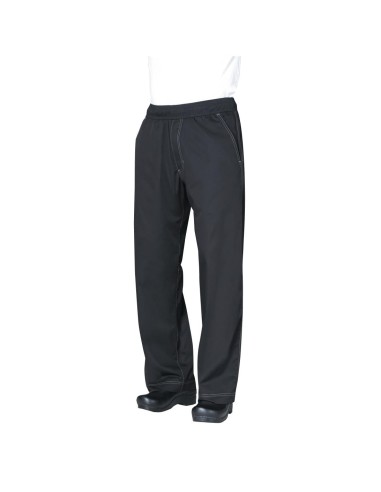 Pantalon de cuisine baggy Chef Works noir L