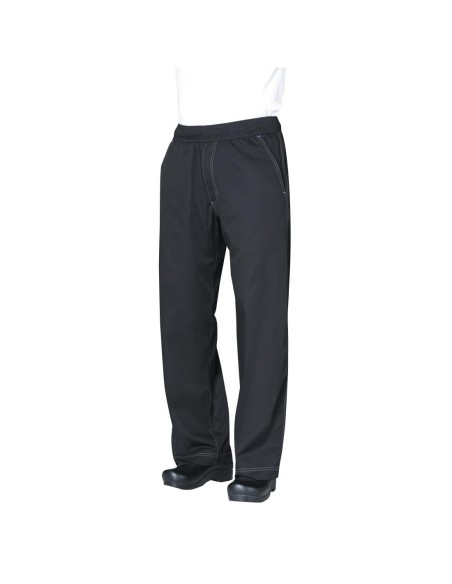 Pantalon de cuisine baggy Chef Works noir L