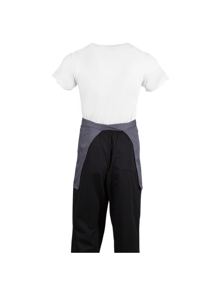 Tablier serveur court Whites gris anthracite - 750x373 mm