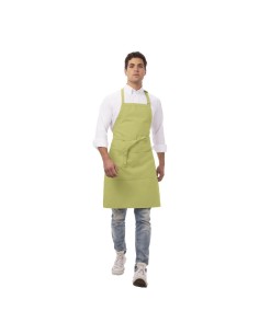 Tablier bavette Chef Works vert anis - 86x61 cm