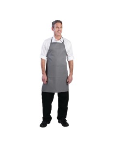 Tablier bavette Chef Works gris - 86x61 cm 2
