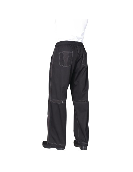 Pantalon de cuisine baggy Chef Works noir L
