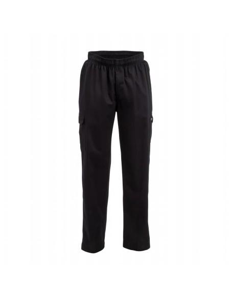 Pantalon Chef Works Slim Fit Cargo noir XXL - Mixte