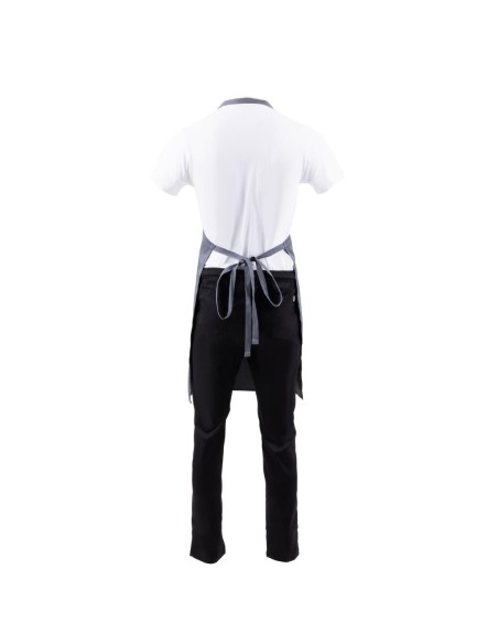 Tablier bavette Chef Works gris - 86x61 cm