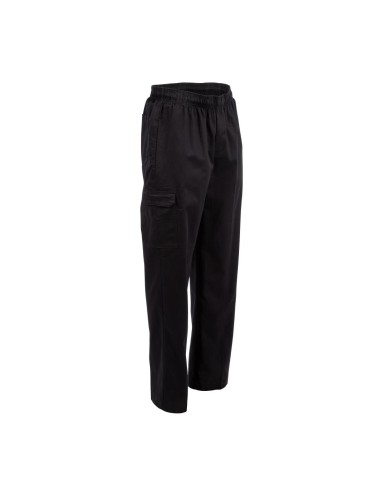 Pantalon Chef Works Slim Fit Cargo noir L - Mixte
