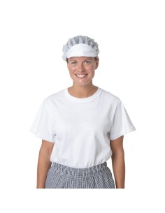 Charlotte à visière Whites blanche - Coiffe cuisine unisexe 2