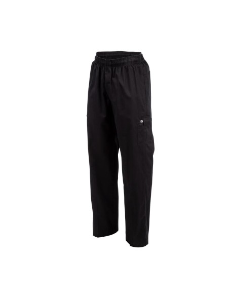 Pantalon Chef Works Slim Fit Cargo noir XL - Mixte