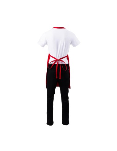 Tablier bavette Chef Works rouge - 86x61 cm