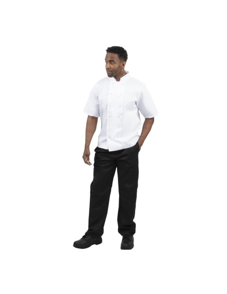 Veste de cuisine Whites Boston manches courtes blanche L