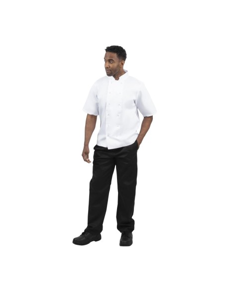 Veste de cuisine Whites Boston manches courtes blanche S
