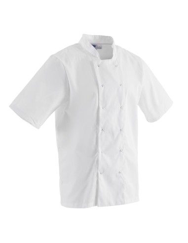 Veste de cuisine Whites Boston manches courtes blanche L