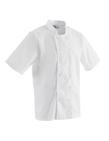 Veste de cuisine Whites Boston manches courtes blanche M