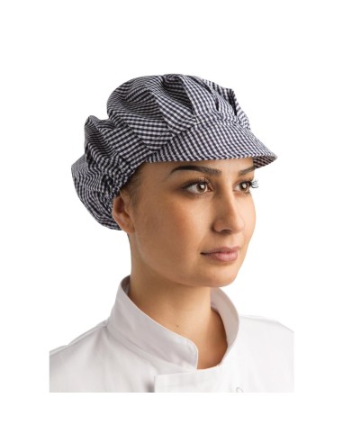 Charlotte à visière Whites - Coiffe cuisine bleu