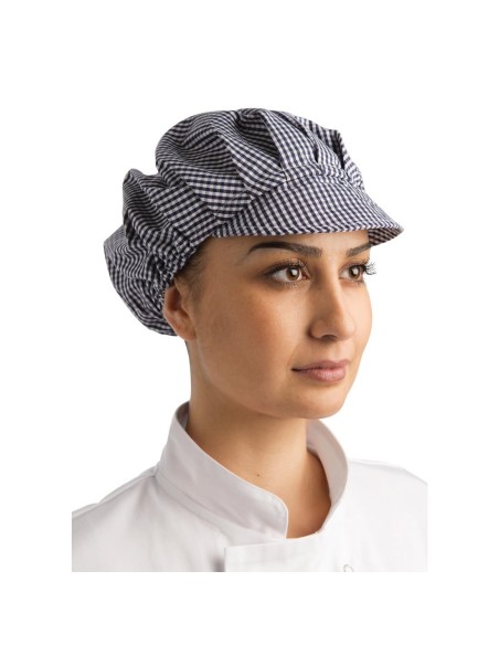 Charlotte à visière Whites - Coiffe cuisine bleu