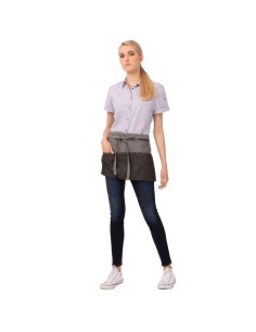 Tablier serveur court Chef Works Urban Manhattan gris