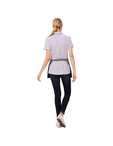 Tablier serveur court Chef Works Urban Manhattan gris