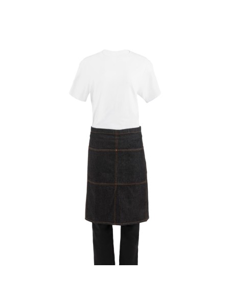 Tablier serveur Chef Works Urban Memphis noir - 100% coton