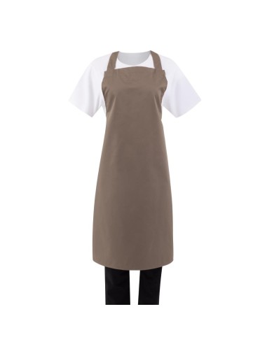 Tablier bavette Whites marron clair - 710x960 mm