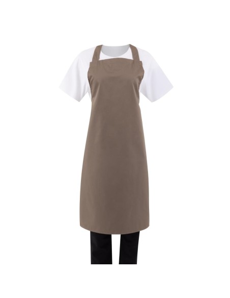Tablier bavette Whites marron clair - 710x960 mm