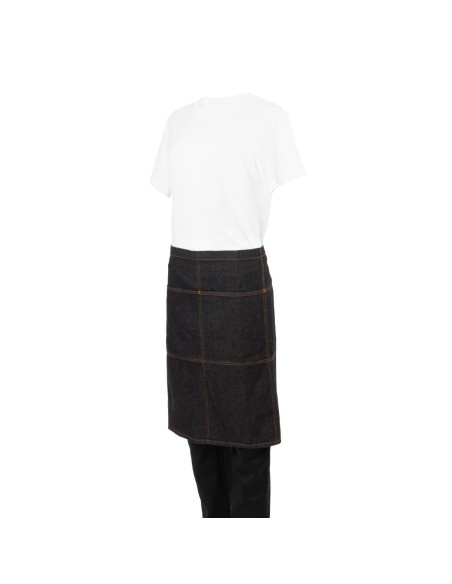 Tablier serveur Chef Works Urban Memphis noir - 100% coton