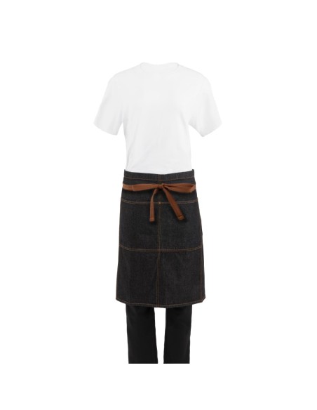 Tablier serveur Chef Works Urban Memphis noir - 100% coton