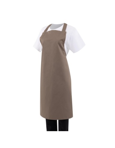 Tablier bavette Whites marron clair - 710x960 mm