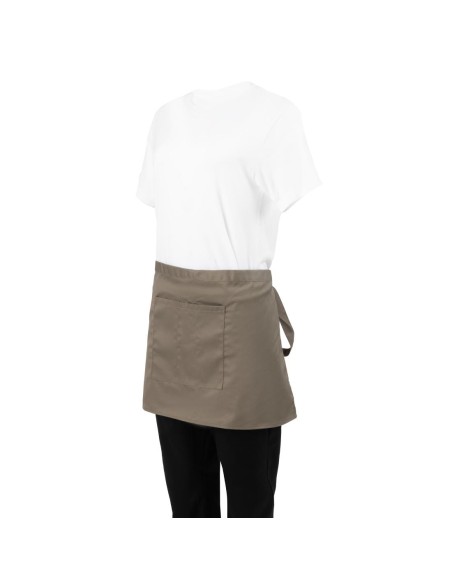Tablier court Whites Bistro vert olive - durable et pratique
