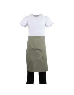Tablier serveur Whites olive - polyester-coton léger 2