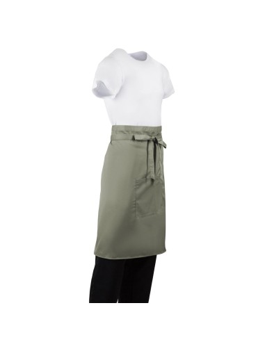 Tablier serveur Whites olive - polyester-coton léger