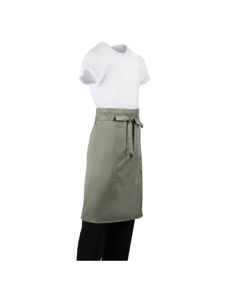 Tablier serveur Whites olive - polyester-coton léger
