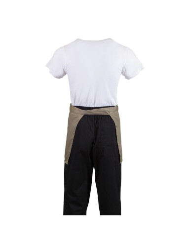 Tablier serveur court Whites marron clair - Demi-tabliers