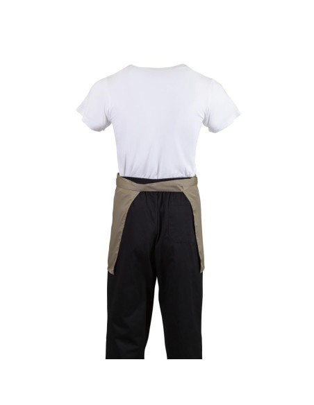 Tablier serveur court Whites marron clair - Demi-tabliers
