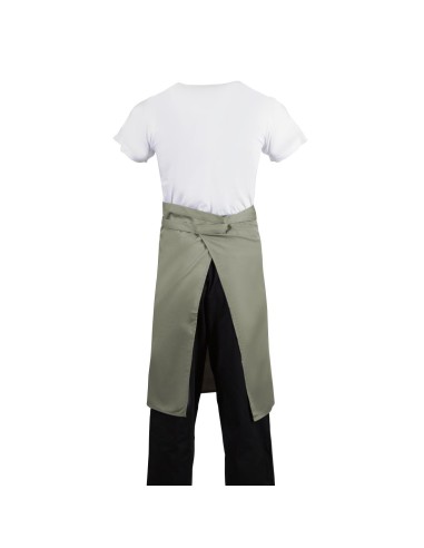 Tablier serveur Whites olive - polyester-coton léger