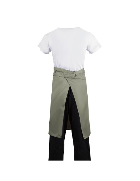 Tablier serveur Whites olive - polyester-coton léger