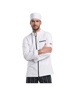 Veste de cuisine mixte Chaud Devant Modena blanche S 2