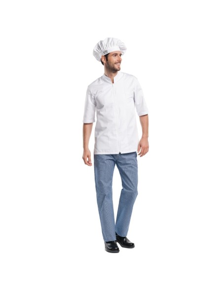 Veste de cuisine Chaud Devant Monza manches courtes blanche S