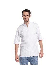 Veste de cuisine Chaud Devant Monza manches courtes blanche S 2