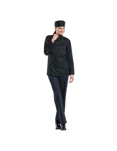 Veste de cuisine mixte Chaud Devant Hilton M - noir
