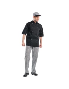 Veste de cuisine mixte Chaud Devant Hilton S - noir