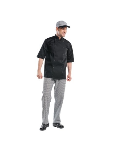 Veste de cuisine mixte Chaud Devant Hilton S - noir