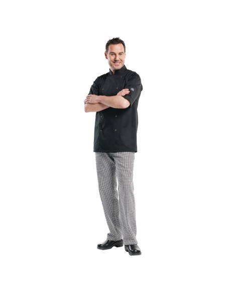 Veste de cuisine mixte Chaud Devant Hilton L - noir