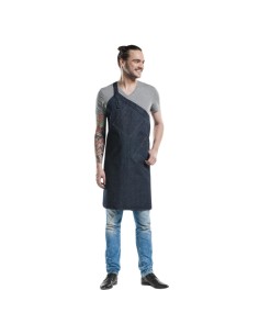 Tablier bavette Chaud Devant Skew Blue Denim - Pure Denim