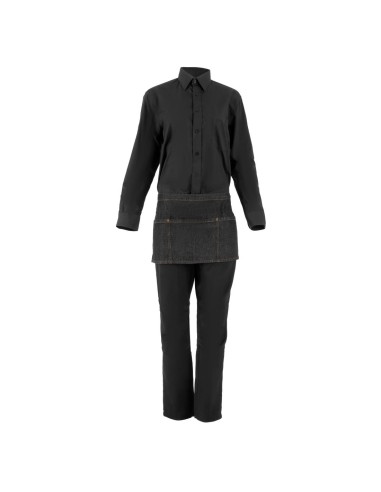 Tablier limonadier Chef Works Memphis noir - 585x305 mm