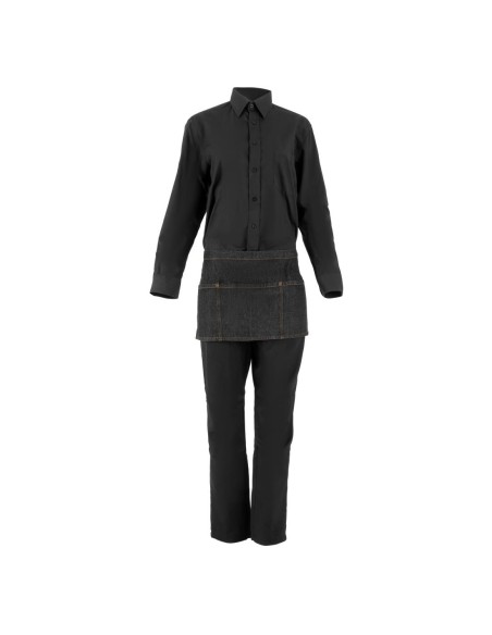 Tablier limonadier Chef Works Memphis noir - 585x305 mm