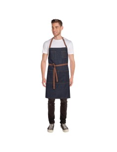 Tablier bavette Memphis Chef Works indigo - 100% coton 2