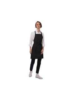 Tablier bavette noir Chef Works - 2 poches plaquées 2